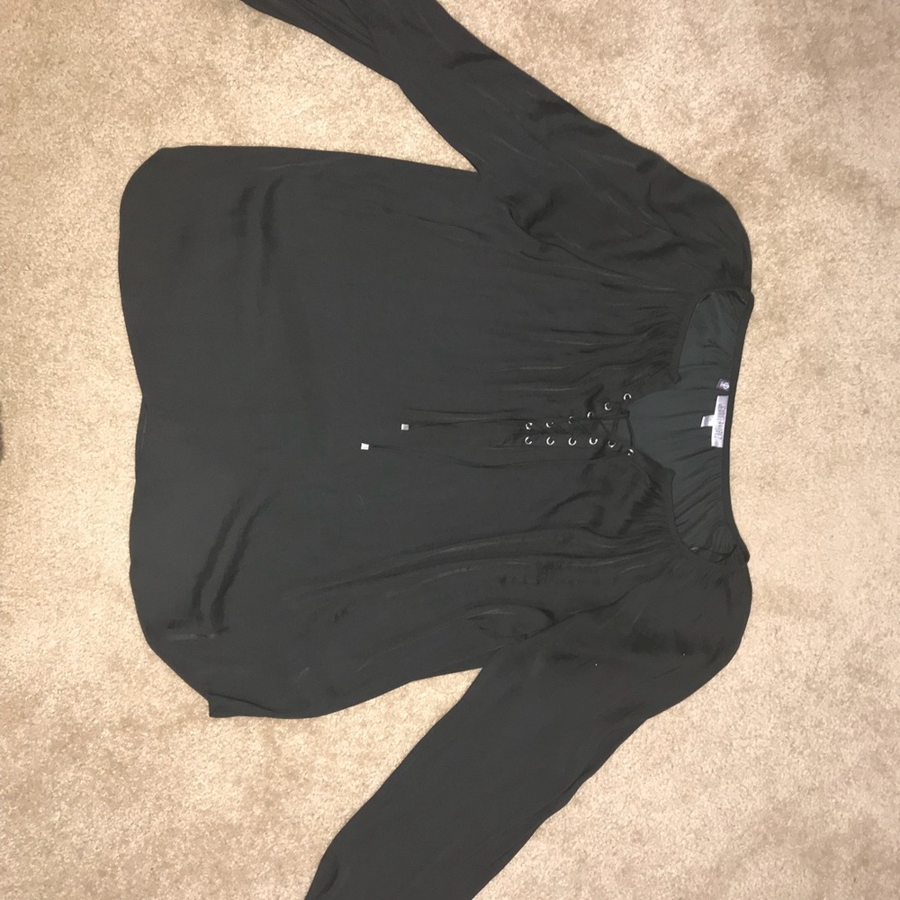 Jennifer Lopez Black Loose Blouse